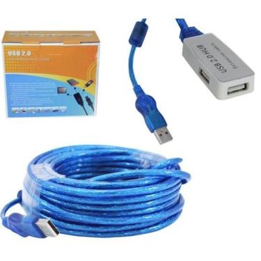 Imagem de Cabo Extensor Usb 2.0 Com 3 Entradas Usb 2.0 Am Af - 10 Mts