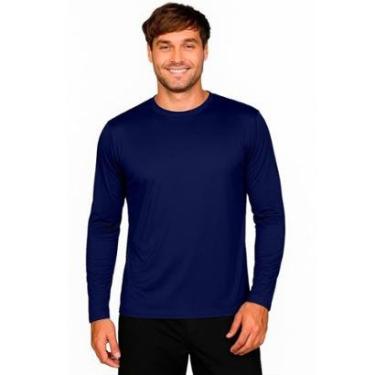 Imagem de Camiseta Uv Térmica Slim Fitness Esportes Básica Manga Comprida Verão-Masculino