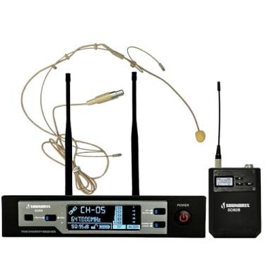 Imagem de Microfone Sem Fio Profissional Headset UHF SD-80B - Soundrix
