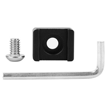 Imagem de HEEPDD Base de Calçados Frios de Liga de Alumínio, CNC Integrado, Resistência, Expandir Microfone, Monitorar, Encher Luz, Leve, Parafuso Leve, 1/4 de Polegada, Preto, para Câmeras e Gaiolas SLR NAN