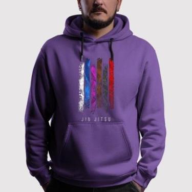 Imagem de Blusa de Moletom Canguru Com Capuz Jiu Flanelada Jiu Jitsu-Masculino