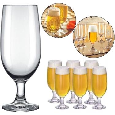 Imagem de Conjunto de 6 Taças de Vidro para Cerveja, Água e Refrigerante, 300ml, Transparente