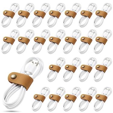 Imagem de Jack&Chris Organizador de cabos, suporte de cabos, organizador de cabos, suporte USB, gerenciamento de cabos, braçadeira de cabo, capa de fone de ouvido, envoltório de fone de ouvido, clipe para fone