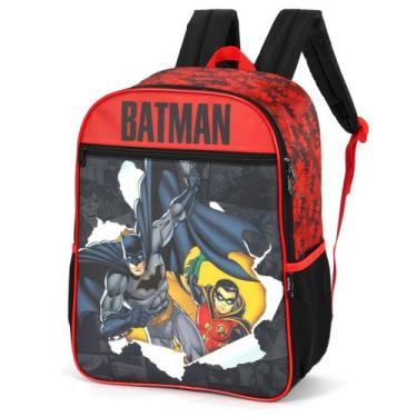 Imagem de Mochila De Costas Infantil G Batman - Luxcel, Vermelho