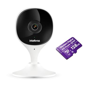 Imagem de Câmera de Segurança Wi-Fi IP IMX C Full HD Intelbras + Cartão Micro SD Para CFTV 128GB WD Purple