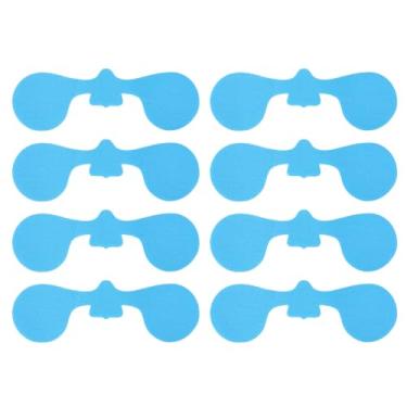 Imagem de 8un Adesivos Anticongelantes para Rosto, à Prova Vento e Sol Adesivos Máscara Facial em Clima Frio Capas Respiráveis para Esqui Snowboard Esportes Inverno Ao Ar Livre (Azul)