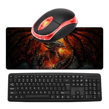 Imagem de Kit 3x1 Teclado Mais Mouse e Mousepad Gamer grande de 70X35