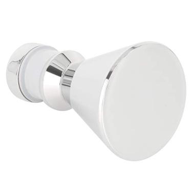 Imagem de Puxador de porta de vidro de chuveiro redondo de aço inoxidável SUS304 sólido SUS304, cromado polido, pacote com 2