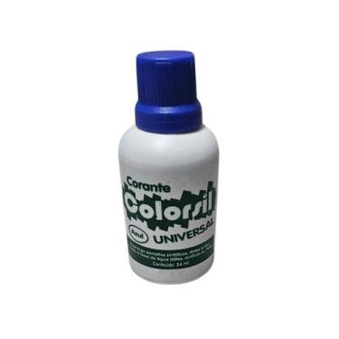 Imagem de Kit 2 corante de tinta universal colorsil azul 34ml