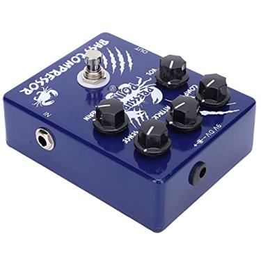 Imagem de RiToEasysports Pedal de Compressor de Baixo Com Revestimento de Liga de Alumínio Durável Com Tom Transparente para Guitarristas