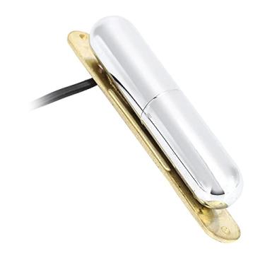 Imagem de RiToEasysports Captador de Tubo de Batom de Bobina única de Guitarra Elétrica - Aparência Bonita e Resistente - Manutenção e Substituição de Guitarra para Caixa Elétrica e de Charuto (Prata)