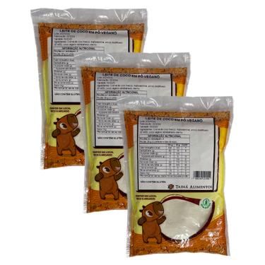 Imagem de Kit 3X: Leite de Coco em Pó Tainá Alimentos 200g