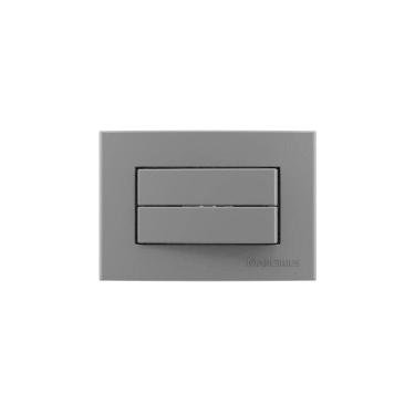 Imagem de Placa Móveis 65X45 Interruptor Duplo Margirius Sleek 10A