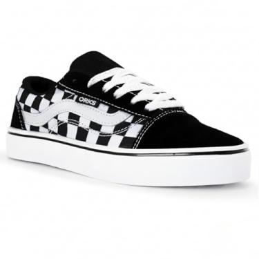 Imagem de Tenis Feminino Cano Baixo Skate Academia Unissex Leve Confortável Old School Clássico (XADREZ, BR, Adulto, Numérico, 42)