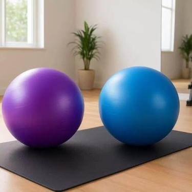 Imagem de Bola de exercício, pequena bola de ioga para pilates e mini bola de treino, para academia, casa, equipamento de fitness de estúdio (22 cm)