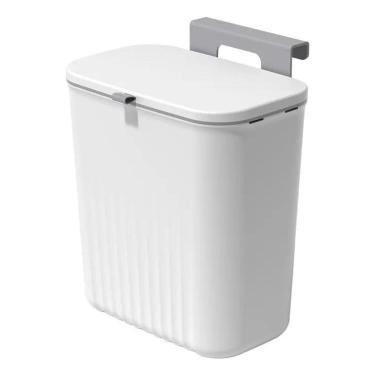 Imagem de 2X Lixeira Suspensa Com Suporte De Pendurar Cozinha 9 Litros