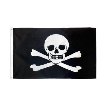Imagem de AZ FLAG - Bandeira de veneno de pirata - 9,5 x 1,5 m - Banner de piratas de caveira de poliéster 100D com dois ilhós de metal - Resistente ao desbotamento - Cores vivas - 90 cm x 1,5 m - 150 x 90 cm
