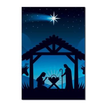 Imagem de Painel de Festa Retangular 1,50x2,20m - Painel de Tecido para Estrutura com Vara, Temático para Festa de Aniversário, Natal e Comemorações(Feliz Natal 13)