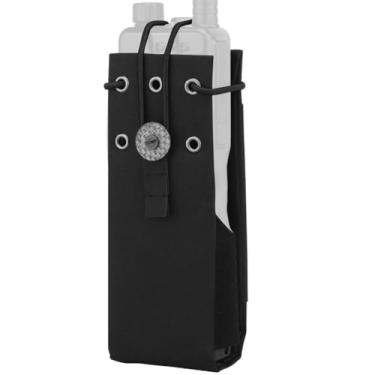Imagem de Bolsa de rádio Tactical MOLLE e coldre para garrafa de água – Bolsa de cintura ajustável leve de nylon 500D para walkie talkie, caminhadas ao ar livre, acampamento, colete tático, mochila ou cinto