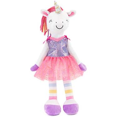 Imagem de Plushible Soft Baby Doll Unicorn, 18 Inch - Plush Rag Doll with 2 Clothing Sets, My First Plush for Girls, Babies & Infants, Soft Baby Stuffed Toy, Adorable Companion for Age 1+