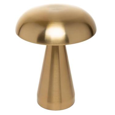Imagem de LYOR - Luminária de Mesa Led 3 Tons Usb Mushroom Dourada Metal