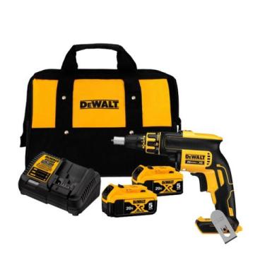 Imagem de Parafusadeira Drywall Gesso 20v 2 Baterias 5ah Dewalt Dcf620