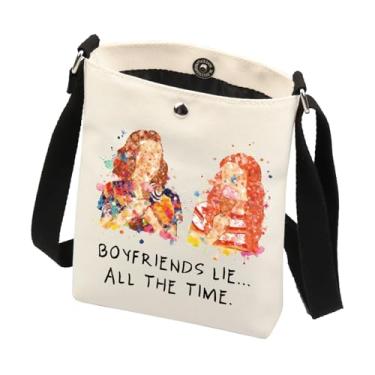 Imagem de Bolsa tiracolo assustadora inspirada em programas de TV de terror para fãs da série de TV presente melhor amigo bolsa de ombro, Boyfriends Lie Cb, Tendência