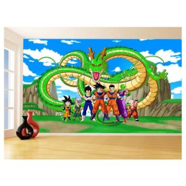 Imagem de Papel De Parede Dragon Ball Goku Vegeta Anime 3,5M Dbz439 - Você Decor