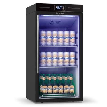 Imagem de Cervejeira Home Beer Refrimate 130 Litros Porta Vidro Preto e Branco 220V VCCE130PV