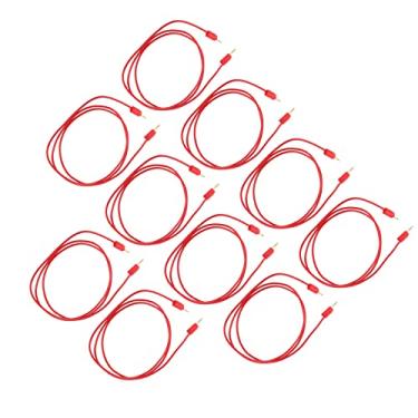 Imagem de KIMISS 10 Conjuntos de Cabos de Teste de Plugue Banana para Multímetro - Fios de Teste Elétrico de Latão e PVC - 0,44 Mm2, 30VAC-60VDC, Máximo 10A para Diagnósticos e Reparos Automotivos (#11)