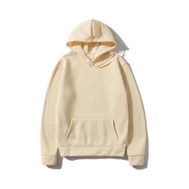 Imagem de Moletons Unissex Com Capuz E Bolso Em Cores Sólidas Para Esportes E La