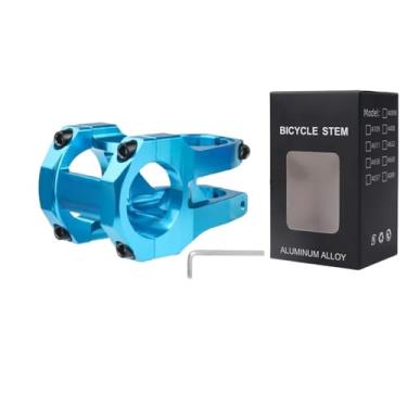 Imagem de Mesa de guidão de MTB em liga de alumínio, 35/45mm, nas cores preto, vermelho, azul e roxo. Ideal para bicicletas de estrada e mountain bikes.(45mm-Blue)