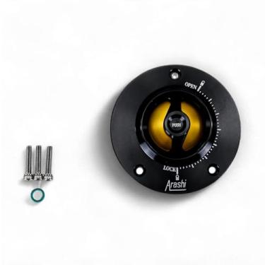 Imagem de Tampas de tanque de combustível CNC modificadas para motocicleta para KAWASAKI Z1000 Z1000SX Z800 Z750 ER6N E6RF ZZR1400 GTR1400 ZX6R ZX10R VERSYS 1000 ABS (dourado)