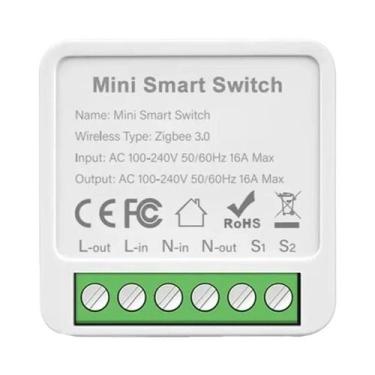 Imagem de Módulo De Interruptor Inteligente WiFi Zigbee 16A 20A Com Relé E Tempo