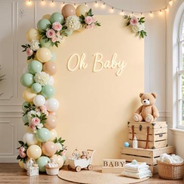 Imagem de Capa de fundo de arco de champanhe, capa quadrada de arco de casamento, elastano para decoração de festa de aniversário, festa de aniversário, chá de bebê, banquete, 1,5 m