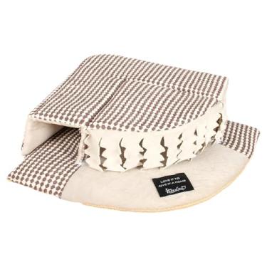 Imagem de KiBcsLic Esconderijo portátil para porquinho-da-índia com cortinas, macio, quente e lavável, acessório tipo túnel para pequenos animais, ideal para furões e, Bege