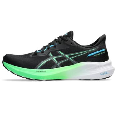 Imagem de ASICS Tênis de corrida masculino GT-1000 13, Preto/Digital Aqua, 42
