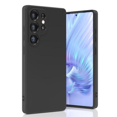 Imagem de Boaixiaen Compatível com Samsung Galaxy S25 Ultra, capa de telefone à prova de choque de silicone líquido fino macio TPU com proteção total à prova de choque para Galaxy S25 Ultra 5G de 6,9 polegadas