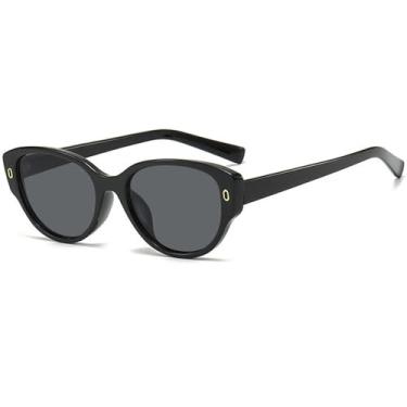 Imagem de Óculos de Sol Femininos e Masculinos com Estampa de Leopardo, Estilo Olho de Gato, Proteção UV400, Ideais para Esportes ao Ar Livre, Corrida e Ciclismo, nas Cores Preto e Cinza.