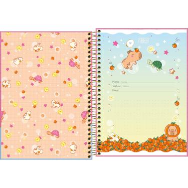 Imagem de Caderno Espiral Capa Dura 1/4 CapyClub, 80 Folhas