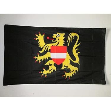 Imagem de Bandeira da Província do Brabante Flamengo 2' x 3' para um mastro - Bandeiras Vlaams-Brabant 60 x 90 cm - Banner 2x3 pés com furo - AZ FLAG