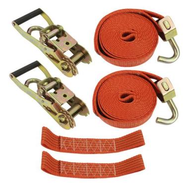 Imagem de 2 Cinta Catraca 5 Ton Guincheiro Amarração Veículo Guincho - BRAVUS