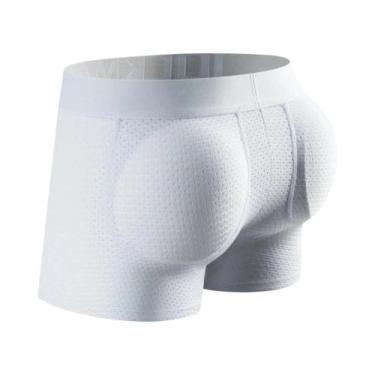 Imagem de Shorts Boxer Masculinos Sexy Com Almofada, Roupa De Banho Para Aumento