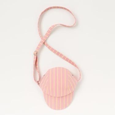 Imagem de Bolsa de ombro listrada, bolsa transversal estilo vintage com design exclusivo, bolsa feminina compacta, rosa, Medium, Mochila casual