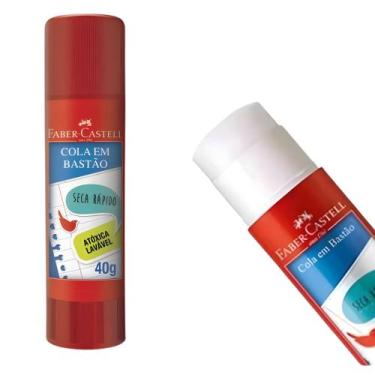 Imagem de Cola Bastão 40G FaberCastell Tubo Cola Escolar - Faber-Castell