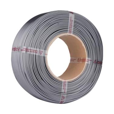 Imagem de Aoresac Filamento PETG 1.75mm para Impressora 3D 1kg Fácil de Usar Sem Entupimento Compatível com Prusa ELEGOO AnkerMaker Temperatura de Impressão 220℃-250℃ com 1kg sem Bobina (Cinza)