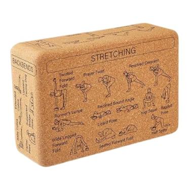 Imagem de harayaa de ioga de cortiça, acessório multifuncional antiderrapante para exercícios de ioga, pilates, academia em casa, viagens e meditação.