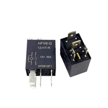 Imagem de 1 pç/lote Relé: HFV6-G 12-HT-R 4 pinos 12V 35A Caixa de Fusíveis Automotiva Relé HFV6
