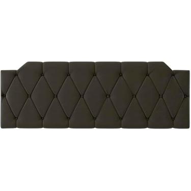 Imagem de Cabeceira Painel Estofada Suspensa 1,60 Cama Box casal (Marrom)