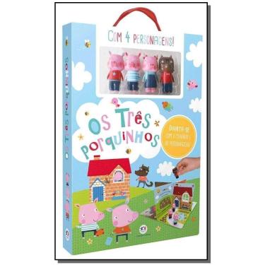 Imagem de Os Três Porquinhos - (Maleta Com 4 Cenários)